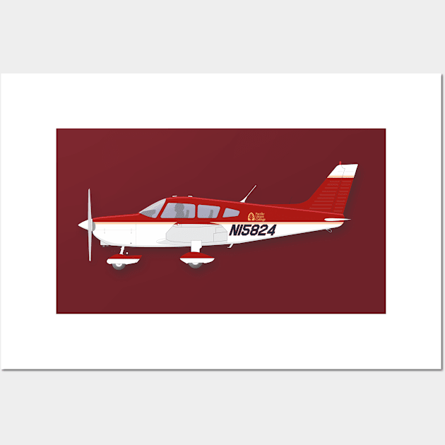 Piper PA28 Cherokee Wall Art by GregThompson